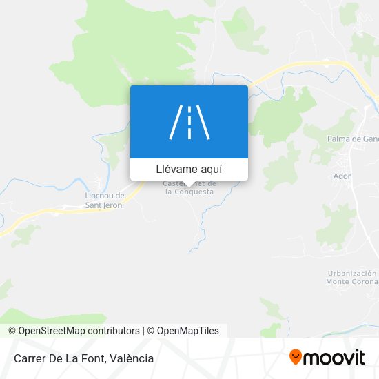 Mapa Carrer De La Font