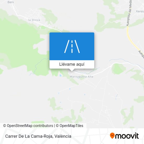 Mapa Carrer De La Cama-Roja