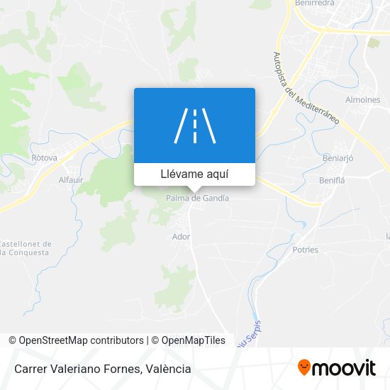 Mapa Carrer Valeriano Fornes