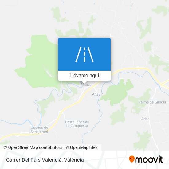 Mapa Carrer Del Pais Valencià