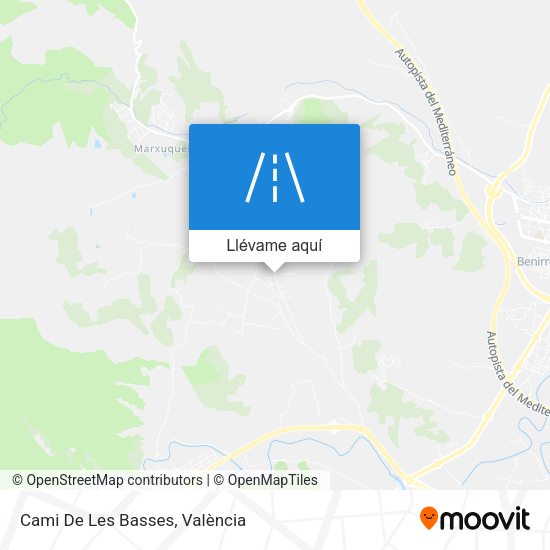 Mapa Cami De Les Basses
