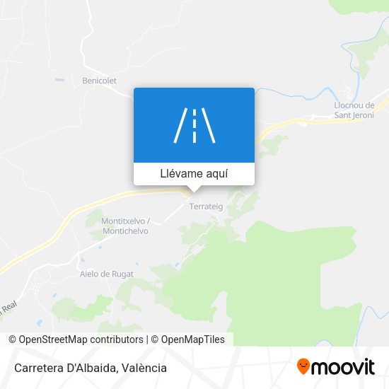 Mapa Carretera D'Albaida