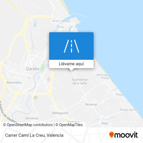 Mapa Carrer Camí La Creu