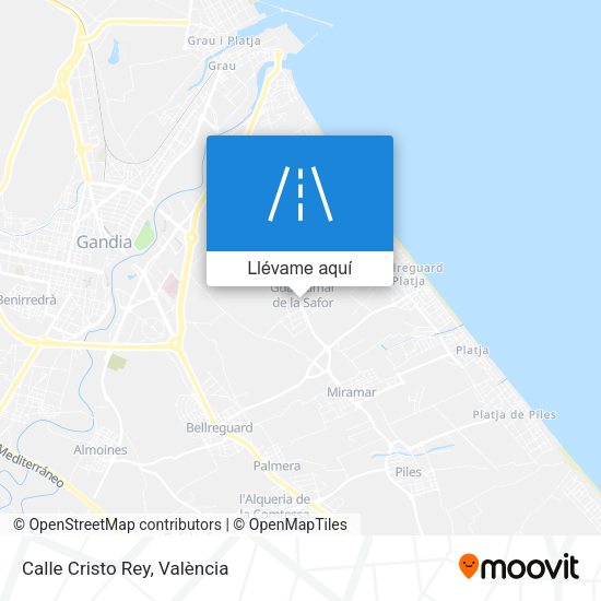 Mapa Calle Cristo Rey