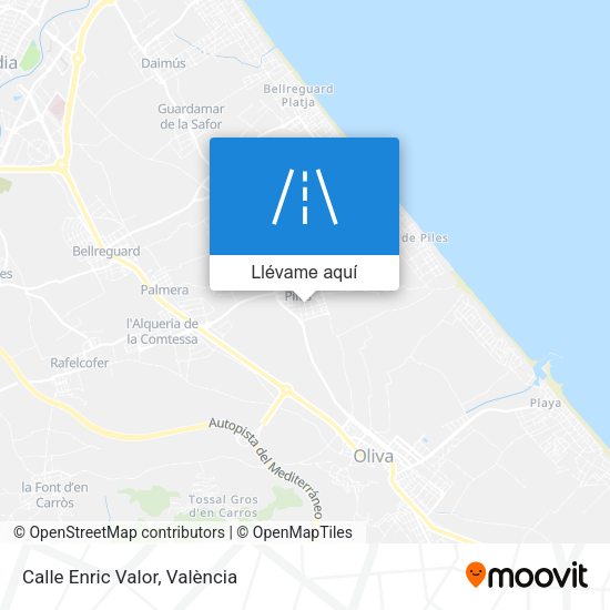 Mapa Calle Enric Valor