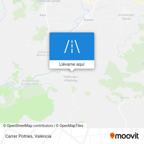 Mapa Carrer Potries