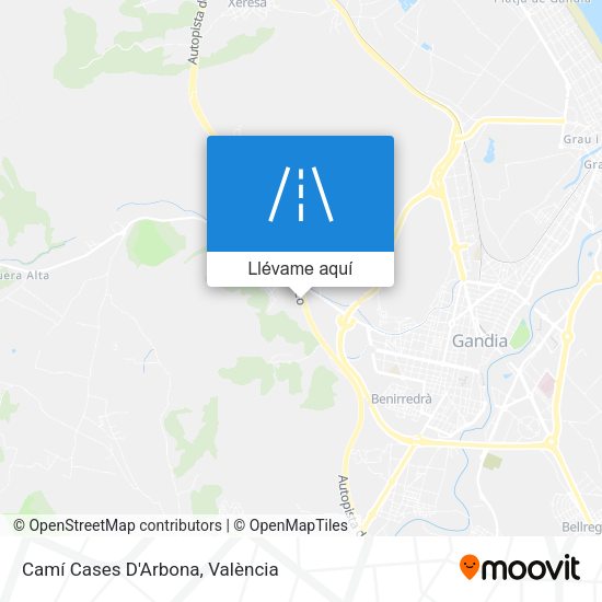 Mapa Camí Cases D'Arbona