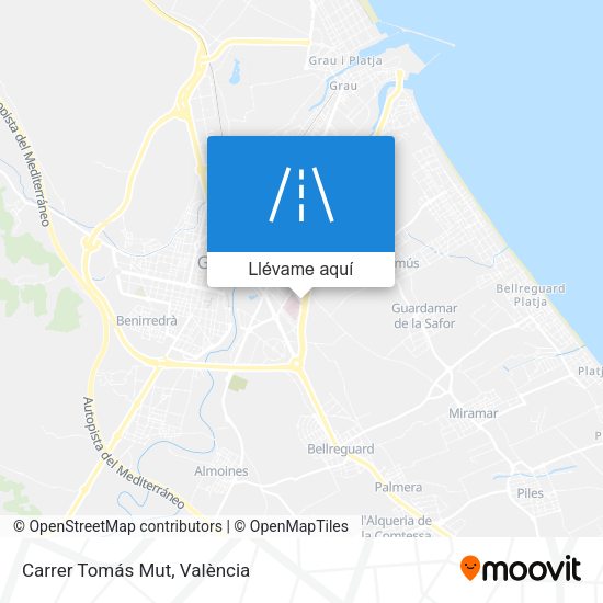 Mapa Carrer Tomás Mut