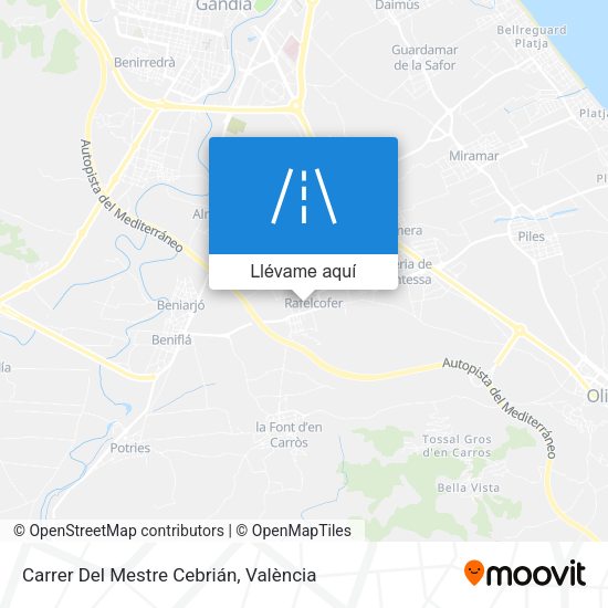 Mapa Carrer Del Mestre Cebrián