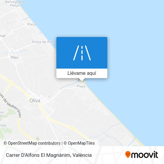 Mapa Carrer D'Alfons El Magnànim