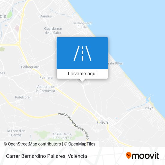 Mapa Carrer Bernardino Pallares