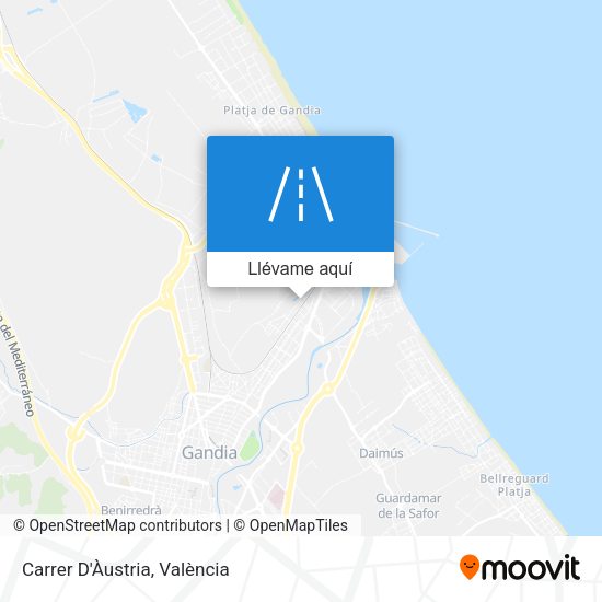 Mapa Carrer D'Àustria