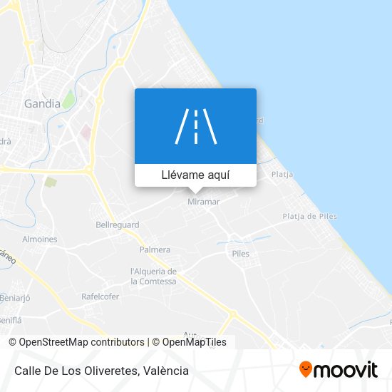 Mapa Calle De Los Oliveretes