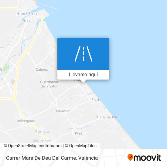 Mapa Carrer Mare De Deu Del Carme