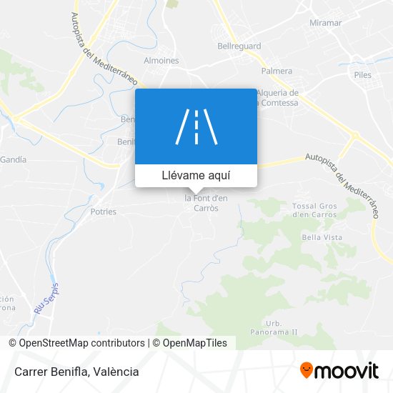 Mapa Carrer Benifla