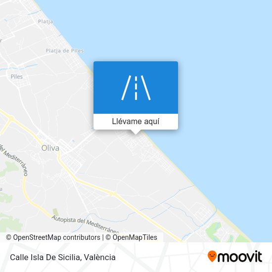 Mapa Calle Isla De Sicilia