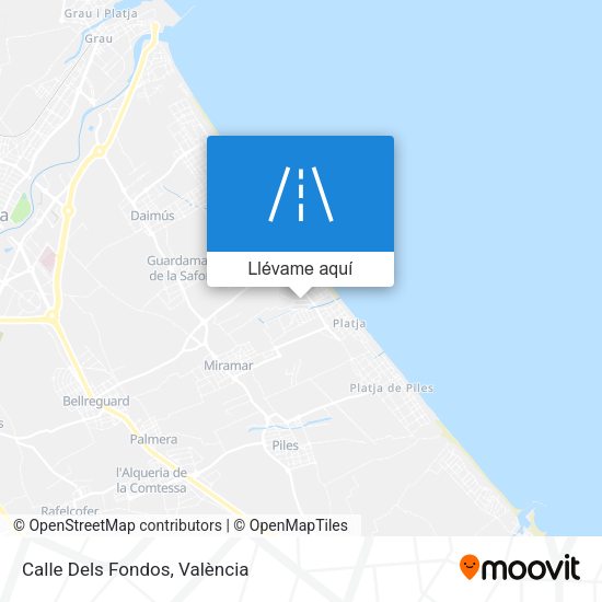 Mapa Calle Dels Fondos