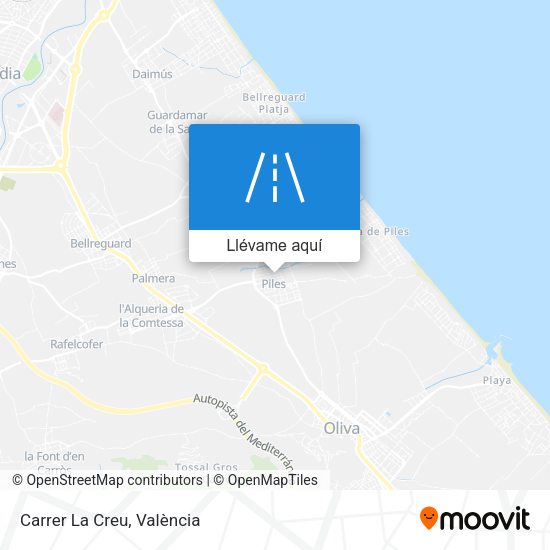 Mapa Carrer La Creu