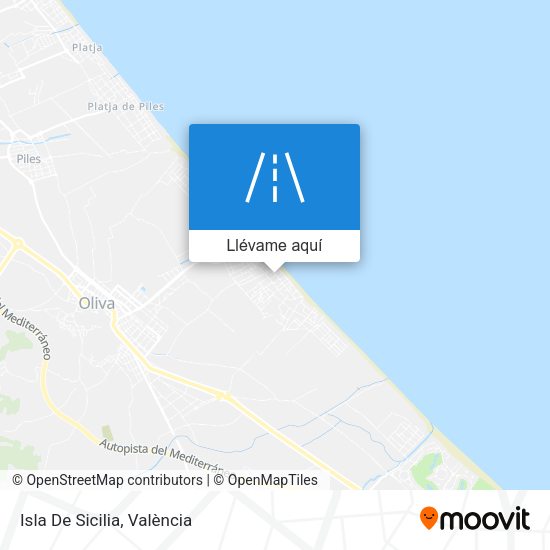 Mapa Isla De Sicilia