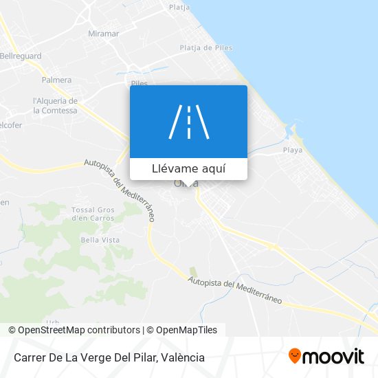 Mapa Carrer De La Verge Del Pilar