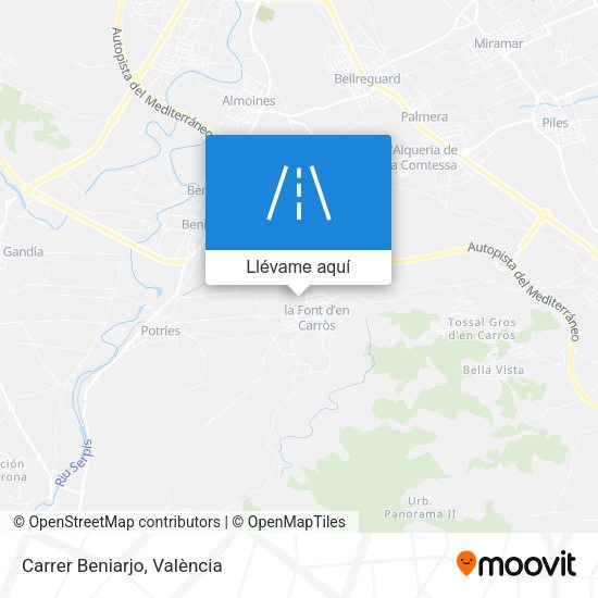 Mapa Carrer Beniarjo
