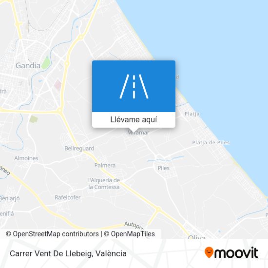 Mapa Carrer Vent De Llebeig