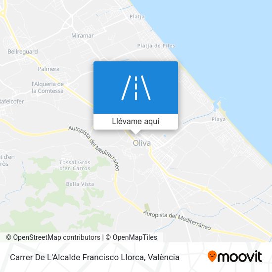 Mapa Carrer De L'Alcalde Francisco Llorca
