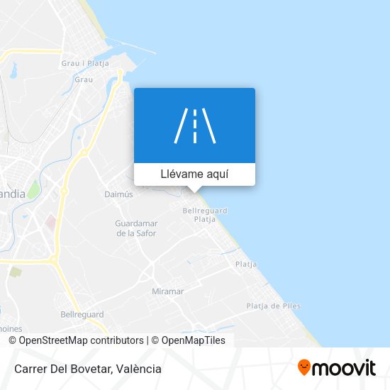 Mapa Carrer Del Bovetar