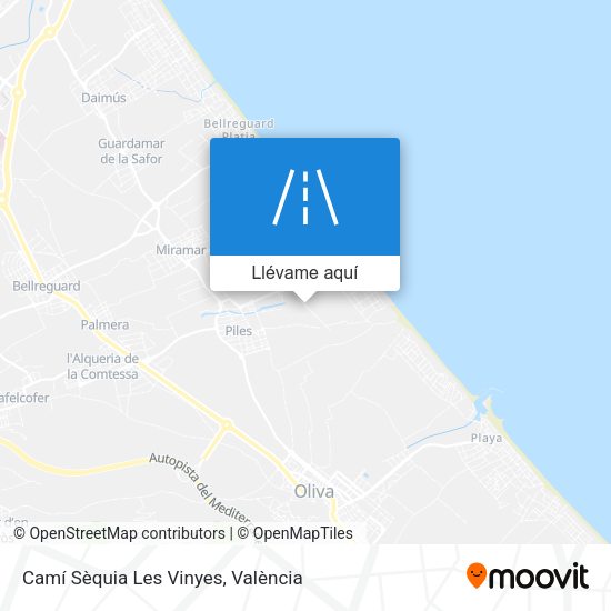 Mapa Camí Sèquia Les Vinyes