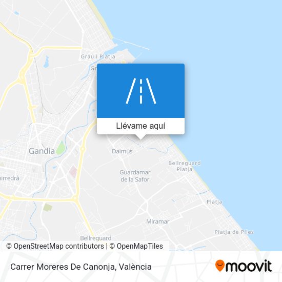Mapa Carrer Moreres De Canonja