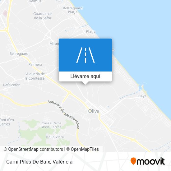 Mapa Cami Piles De Baix