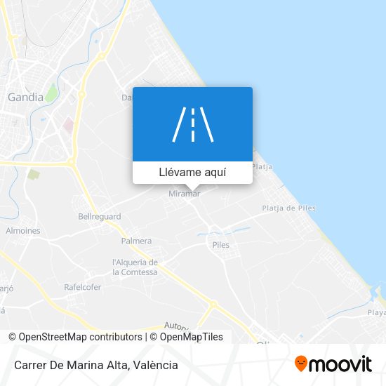 Mapa Carrer De Marina Alta