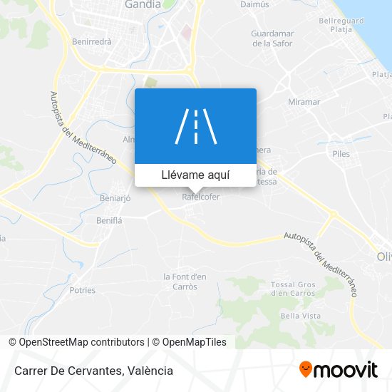 Mapa Carrer De Cervantes