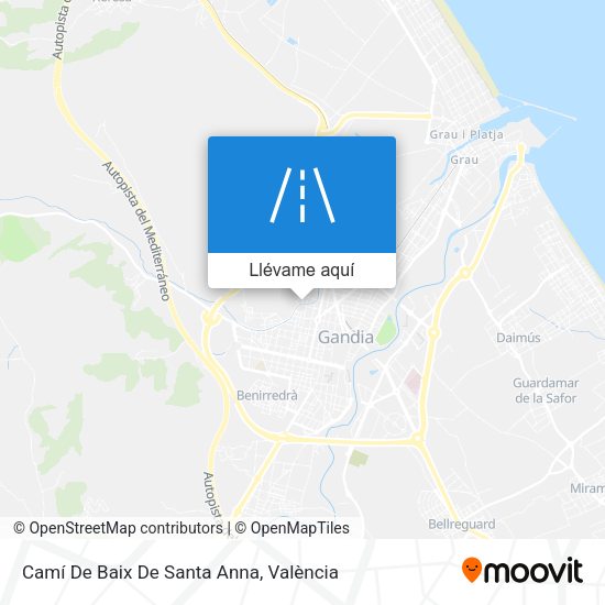 Mapa Camí De Baix De Santa Anna