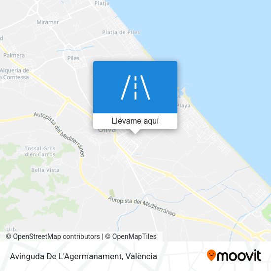 Mapa Avinguda De L'Agermanament