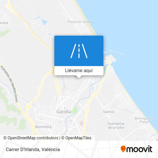 Mapa Carrer D'Irlanda