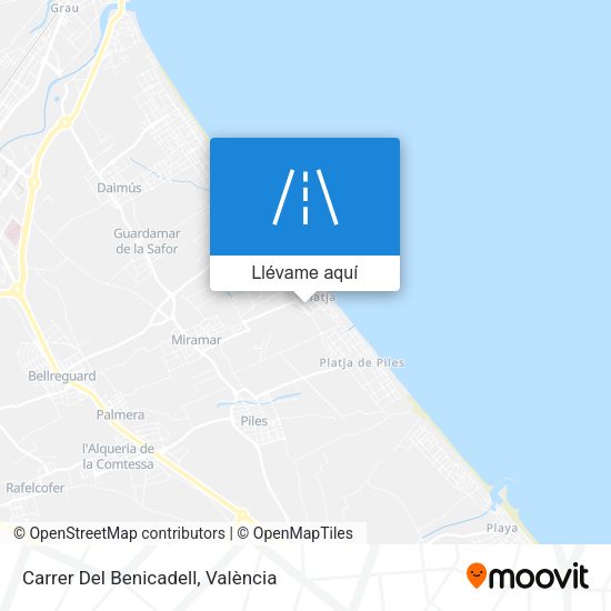 Mapa Carrer Del Benicadell