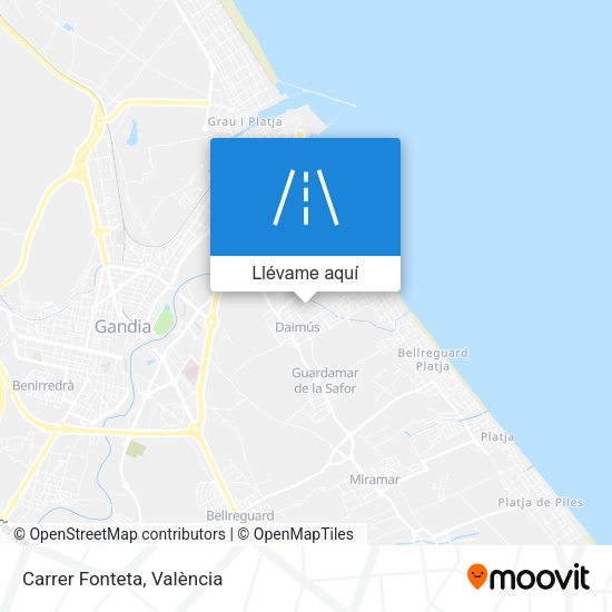 Mapa Carrer Fonteta