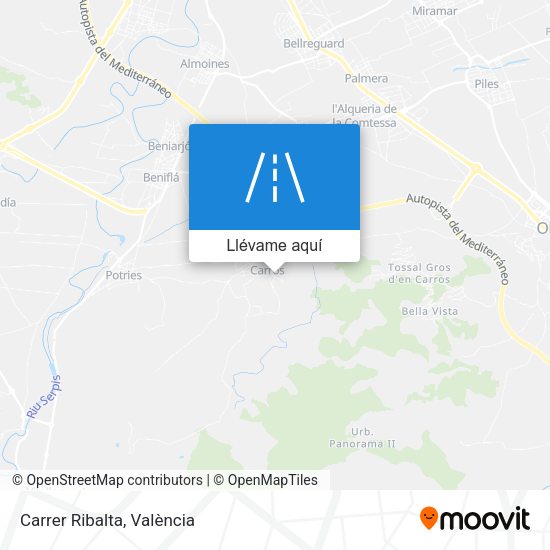 Mapa Carrer Ribalta