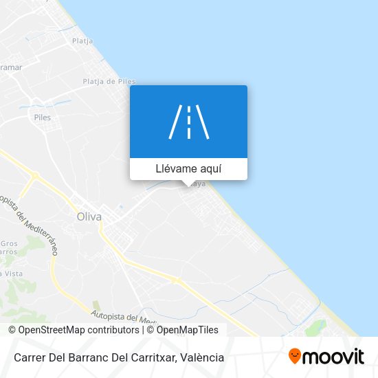 Mapa Carrer Del Barranc Del Carritxar