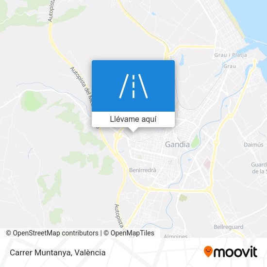 Mapa Carrer Muntanya