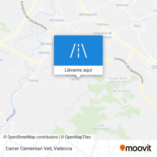 Mapa Carrer Cementari Vell