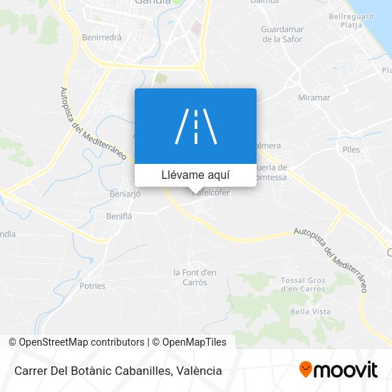 Mapa Carrer Del Botànic Cabanilles