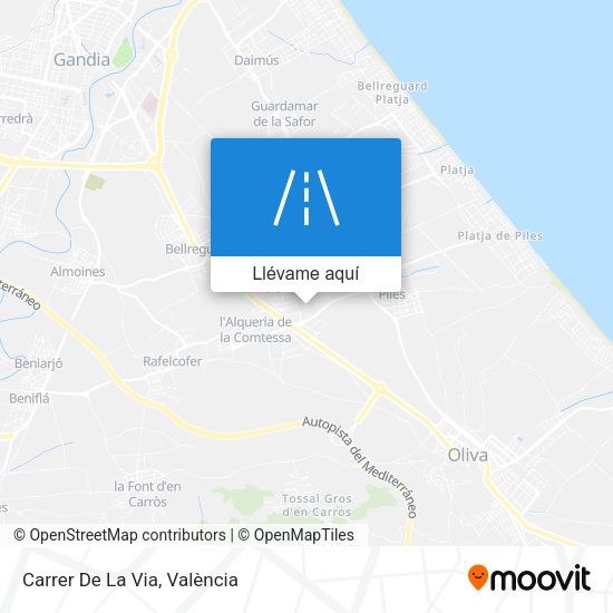 Mapa Carrer De La Via