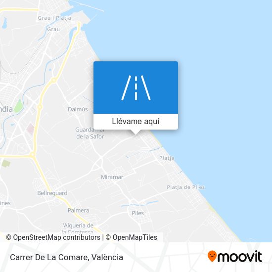 Mapa Carrer De La Comare