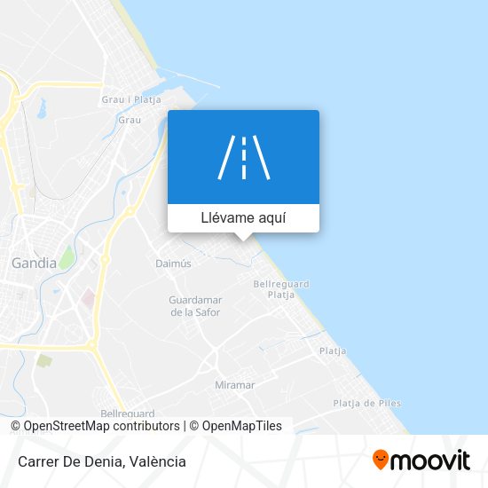 Mapa Carrer De Denia