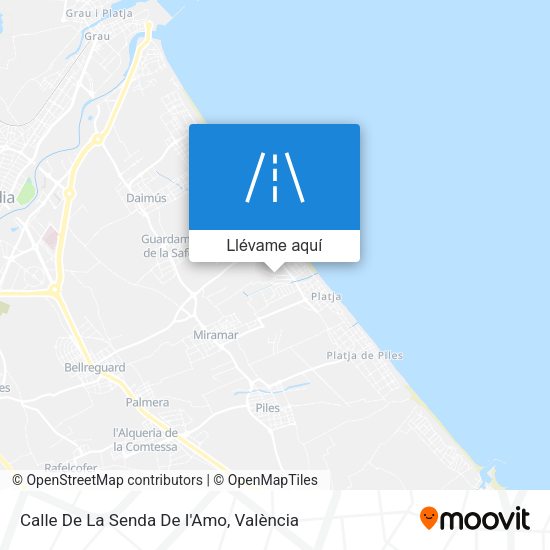 Mapa Calle De La Senda De I'Amo
