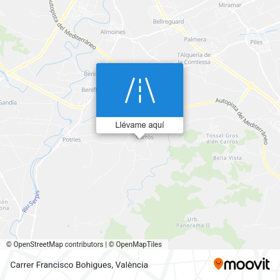 Mapa Carrer Francisco Bohigues