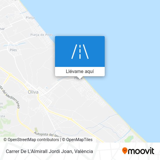 Mapa Carrer De L'Almirall Jordi Joan