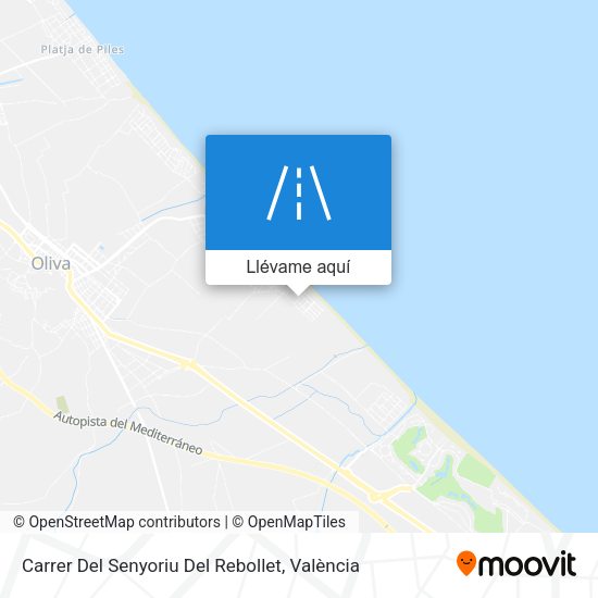 Mapa Carrer Del Senyoriu Del Rebollet